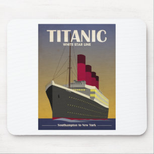 Titanic tryck för haveyelinerart déco musmatta