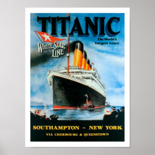 Titanic världs för RMS störst Centenary för Poster