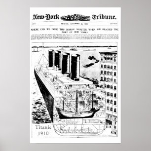 Titanic Vintage 1910 Poster