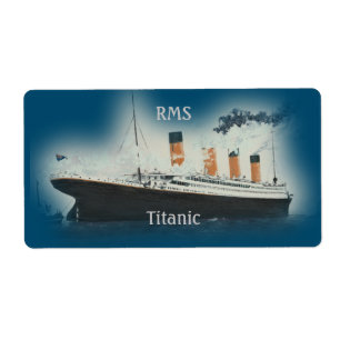 Titanic Vintage Mörk blått Sea White Star Line Fra Fraktsedel