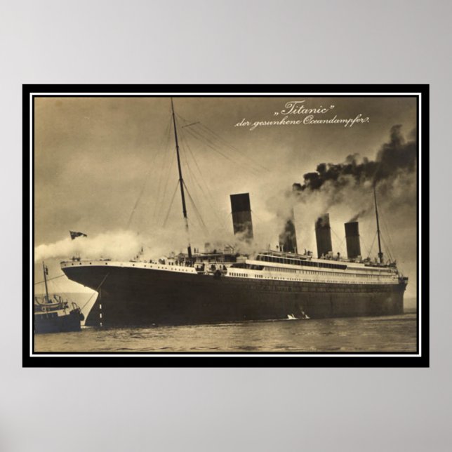 Titanic vintage Photo Poster titanic Series (Framsidan)