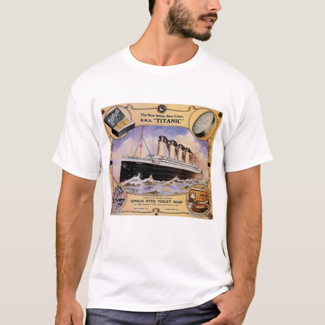 Titanic Vintage Soap Ad T-shirt (Framsida)