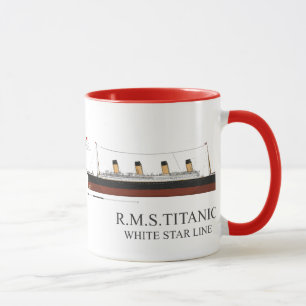 titanic vitstjärna mugg