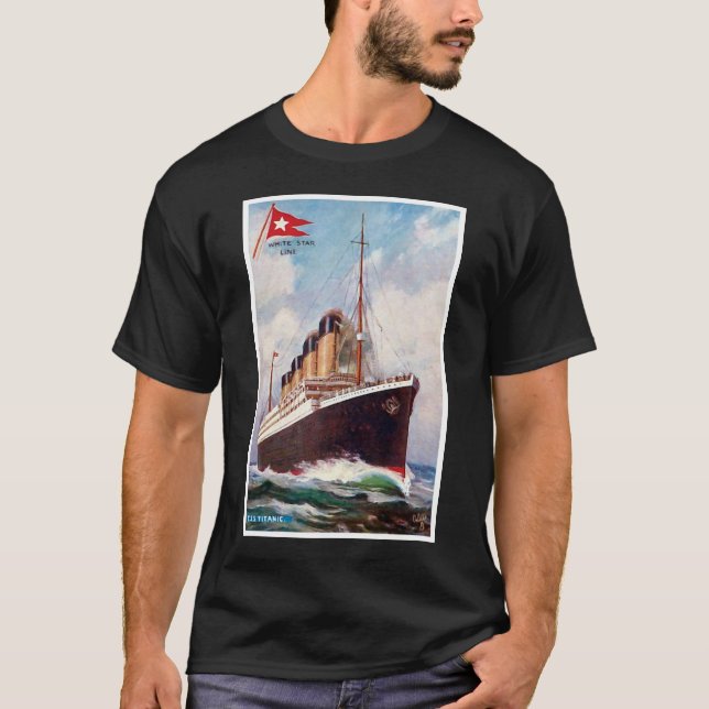 Titanic White Star Line-målning Tee (Framsida)
