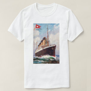 Titanic White Star Line-målning Tee