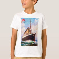 Titanic White Star Line Oljemålning