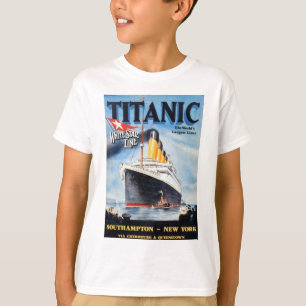Titanic White Star Line - Världens Största Linjefa Tee Shirt