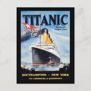 Titanic White Star Line - Världens Största Linjefa Vykort