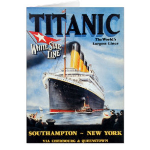Titanic White Star Line - Världens Största Linjesk Hälsningskort