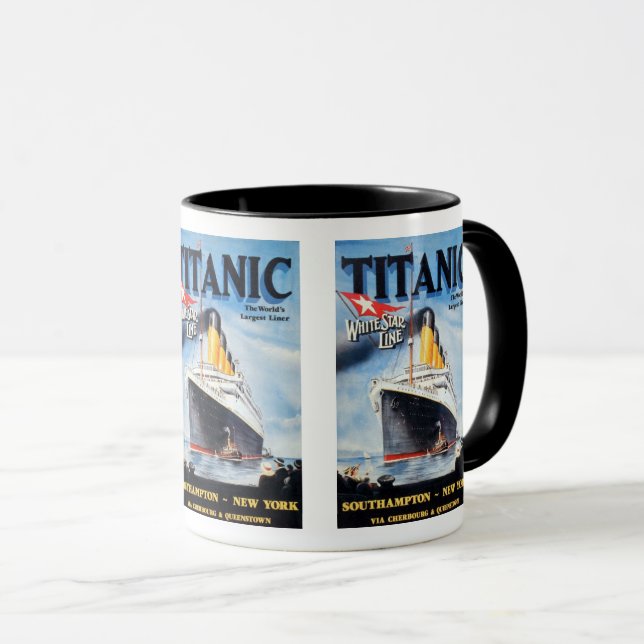 Titanic White Star Line - Världens Största Linjesk Mugg (Framsida höger)