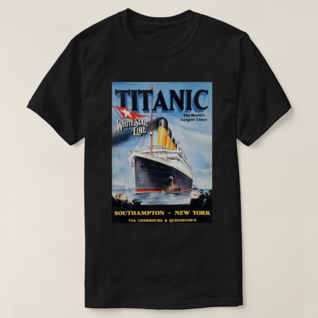 Titanic White Star Line - Världens Största Linjesk Tröja (Design framsida)