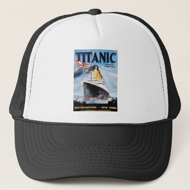 Titanic White Star Line - Världens Största Linjesk Truckerkeps (Framsida)