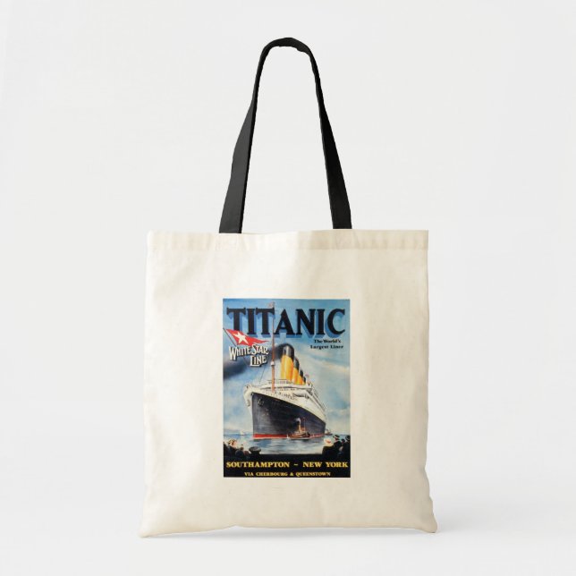 Titanic White Star Line - Världens Största Linjesk Tygkasse (Framsidan)