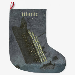 Titanics havskatastrofskeppsbrott stor julstrumpa