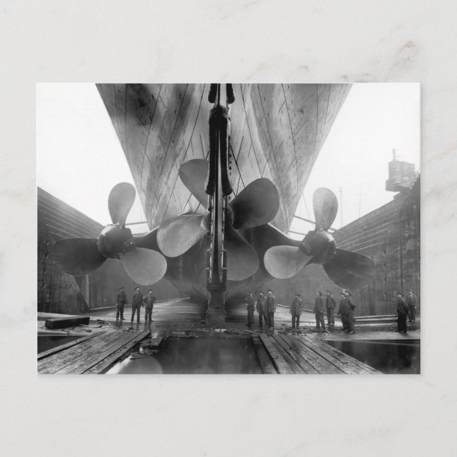 Titanics propellrar vykort (Framsida)