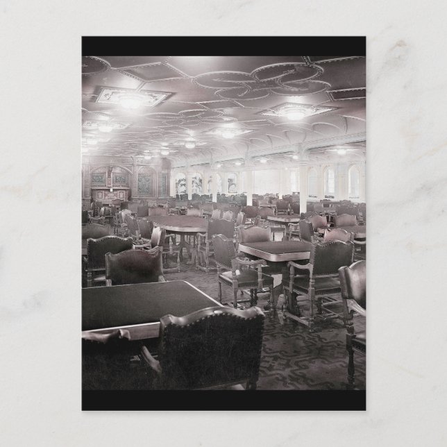 Titanics stora matsal vykort (Framsida)