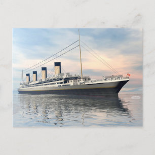 Titaniserad frakt - 3D-rendering Vykort