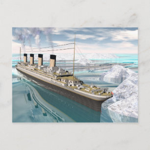 Titaniserad frakt - 3D-rendering Vykort