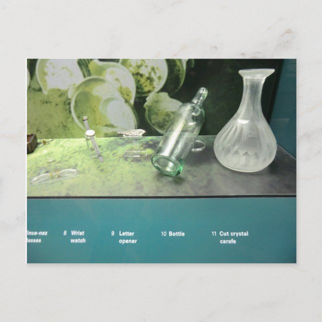 Titaniska salvlade objekt vykort (Framsida)