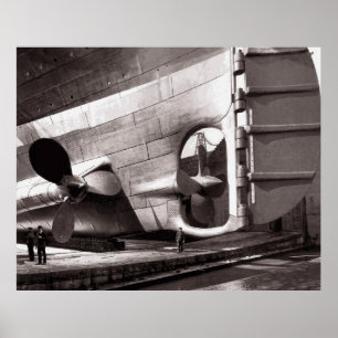 TITANISKA SCREWS and RUDDER 1911 Poster