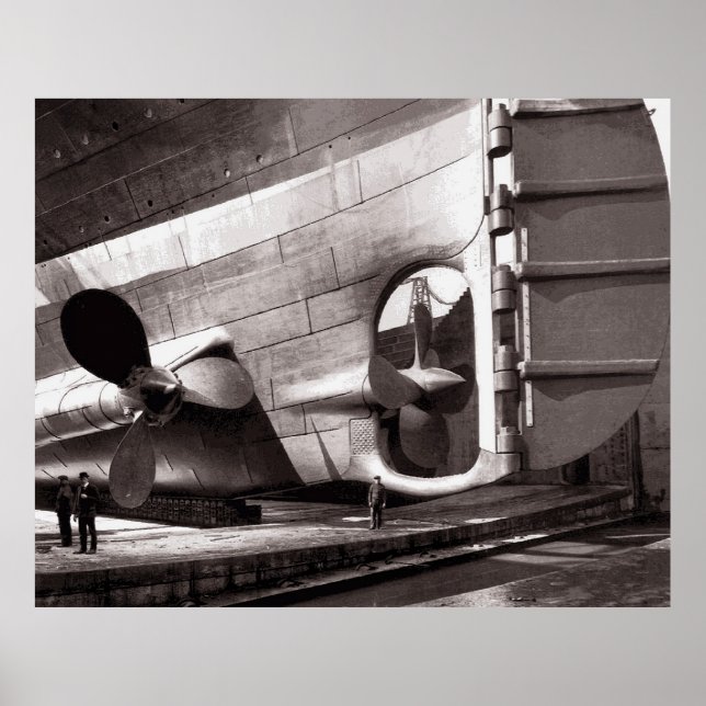 TITANISKA SCREWS and RUDDER 1911 Poster (Framsidan)