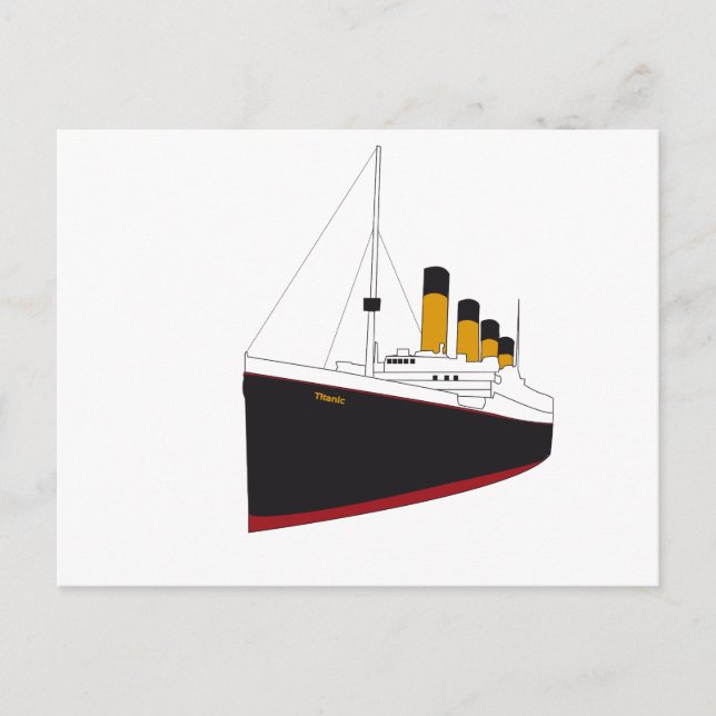 titaniskt original vykort (Framsida)