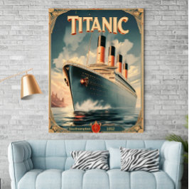Titaniskt Poster - Vintage Retro Wall Art Poster