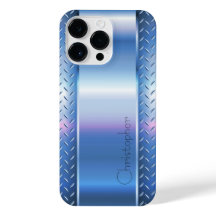 Titanium Blue Silver Stainless Steel Skriv ut