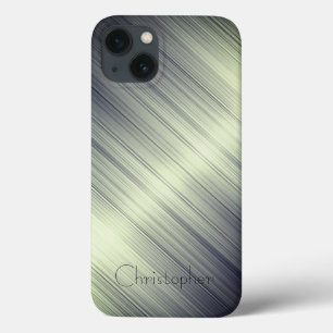 Titanium grönt Stainless Steel Print iphone 15