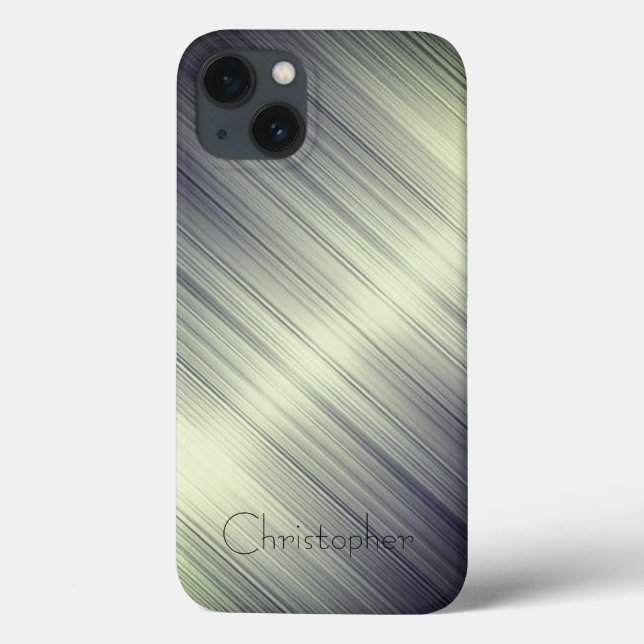 Titanium grönt Stainless Steel Print iphone 15 (Baksida)