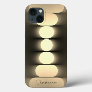 Titanium guld Stainless Steel Print iphone 15