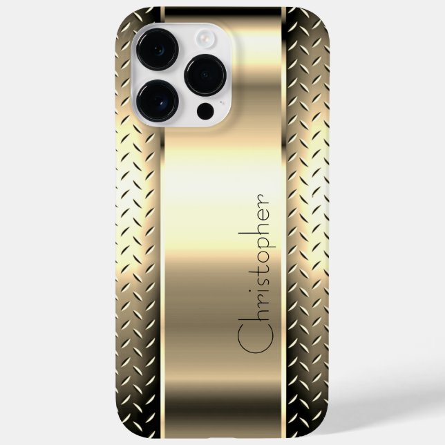 Titanium Guld Stainless Steel Skriv ut (Baksida)