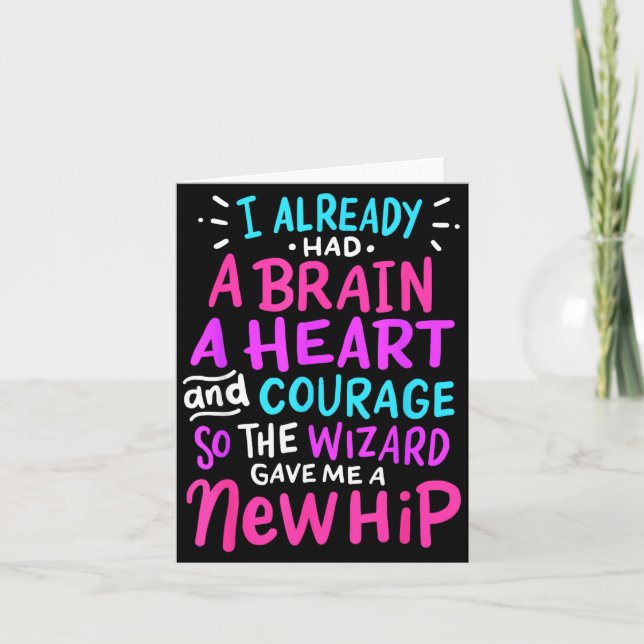 Titanium Höftledsplastik Kirurgi Humor Roligt Nytt Kort (Framsida)