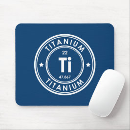 Titanium Inslag Blue Mouse Pad Musmatta