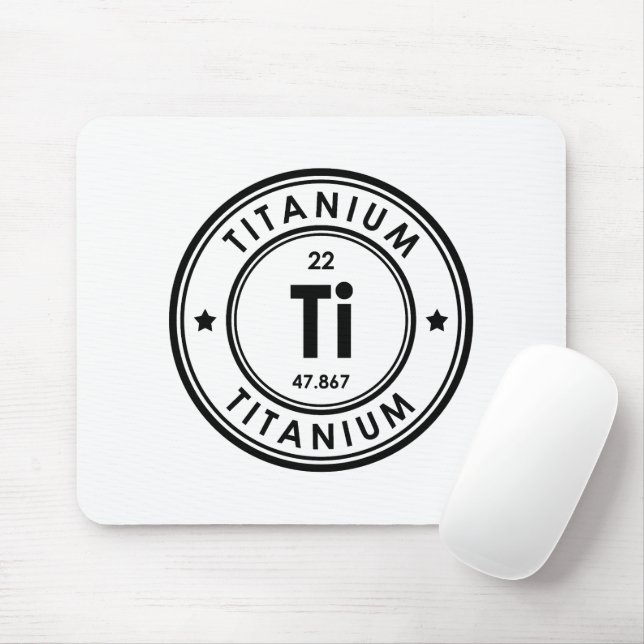 Titanium Inslag Mouse Pad Musmatta (Med mus)