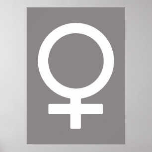 Titanium kvinnlig symbol poster