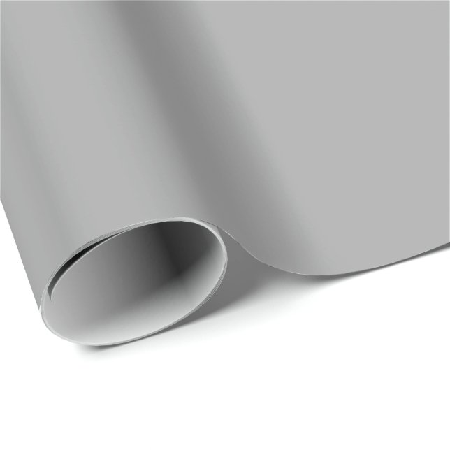 Titanium Metallic Solid Färg | Klassisk | ELEGANT Presentpapper (Rullad Hörn)