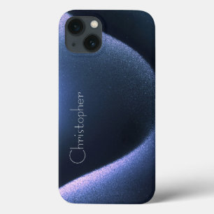 Titanium mörk blått Stainless Steel Print iphone 1