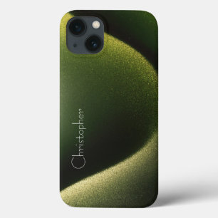 Titanium mörk gren Stainless Steel Print iphone 15