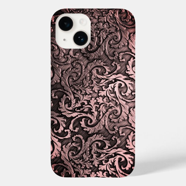 Titanium-polerad bronze Radial Metallic iphone 15 (Baksida)