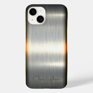 Titanium-polerad Silver Radial Metallic iphone 15