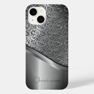 Titanium Polerad Silver Radial Metallisk iphone 15