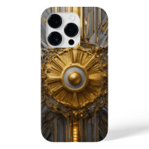 Titanium Silver och Guld Stainless Steel Print