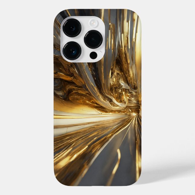 Titanium Silver och Guld Stainless Steel Print (Baksida)