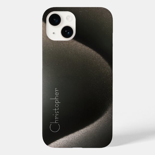 Titanium Silver Stainless Steel Print iphone 15 (Baksida)