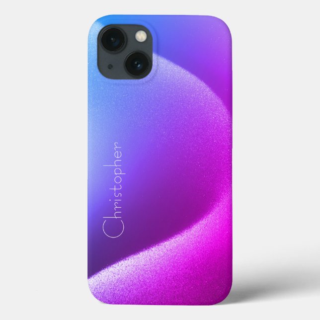 Titanium violet Stainless Steel Print iphone 15 (Baksida)