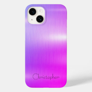 Titanium violet Stainless Steel Print iphone 15