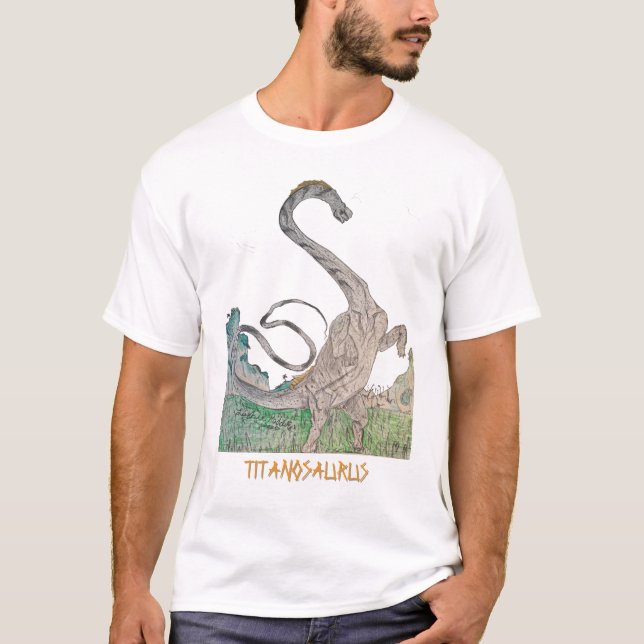 TITANOSAURUS skjorta T Shirt (Framsida)