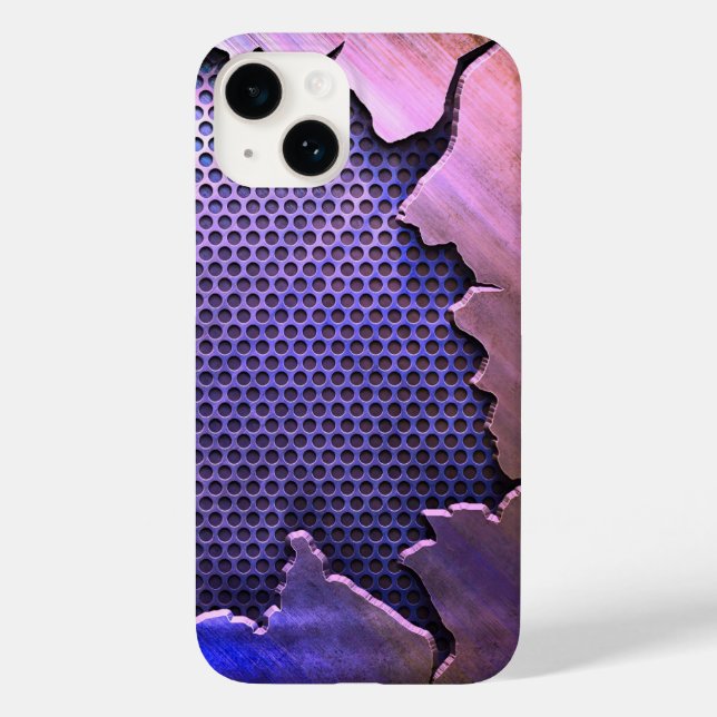 Titanpolerad rosa Radial Metallic iphone 15 (Baksida)