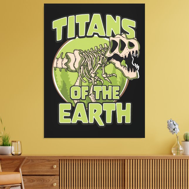 Titans of the Earth logotyp Canvastryck (Insitu (Vardagsrum))